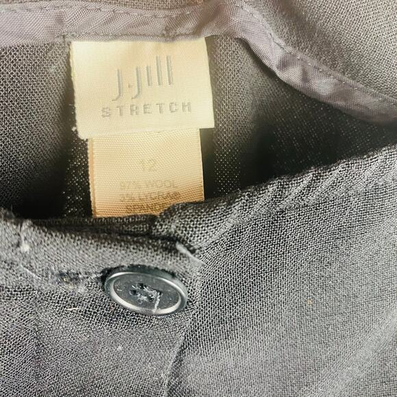 J. Jill Stretch Wool High Rise Trousers Career Business Work Bootcut Pants Sz 10 - Picture 3 of 5